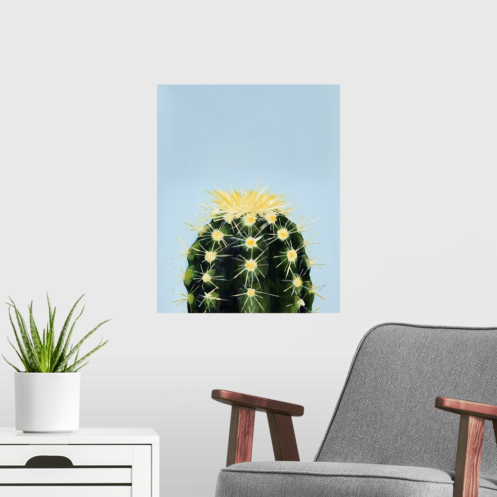 A modern room featuring Colorful Cactus IV