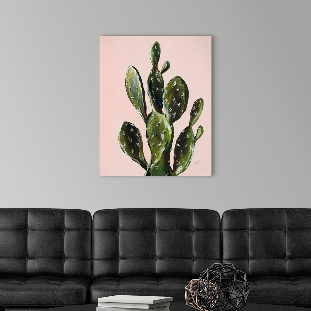 A modern room featuring Colorful Cactus V