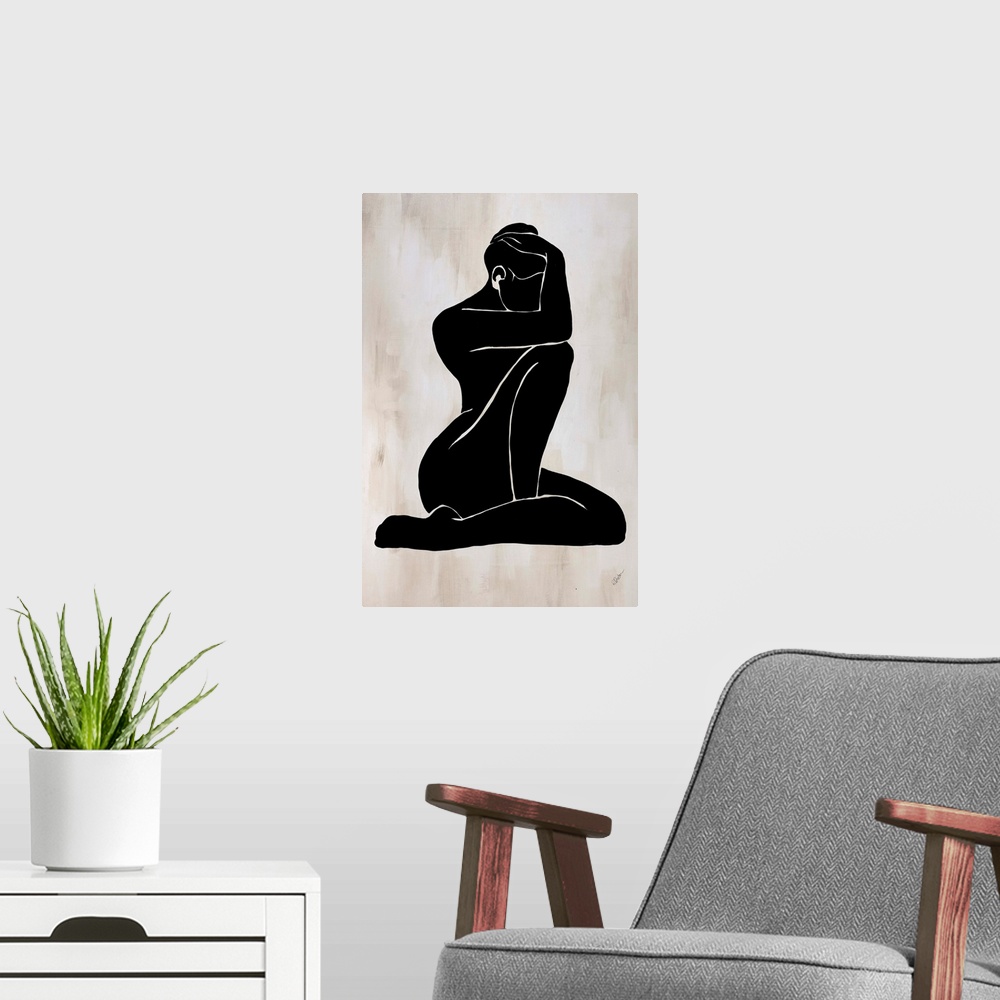 A modern room featuring Contemplative Silhouette II