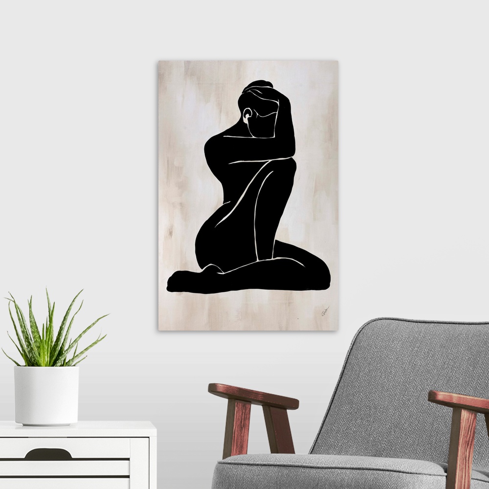 A modern room featuring Contemplative Silhouette II