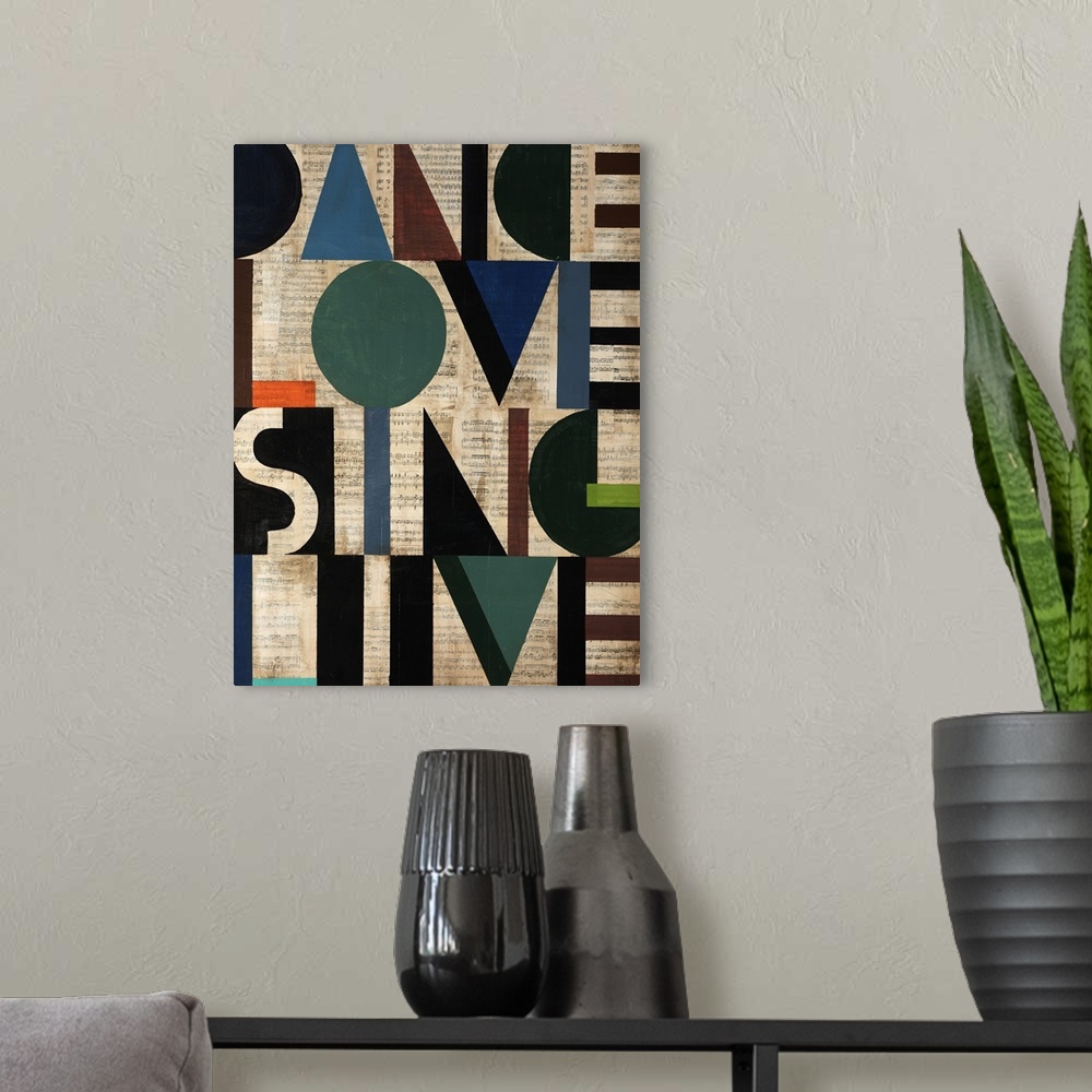 A modern room featuring Dance Love Sing Live