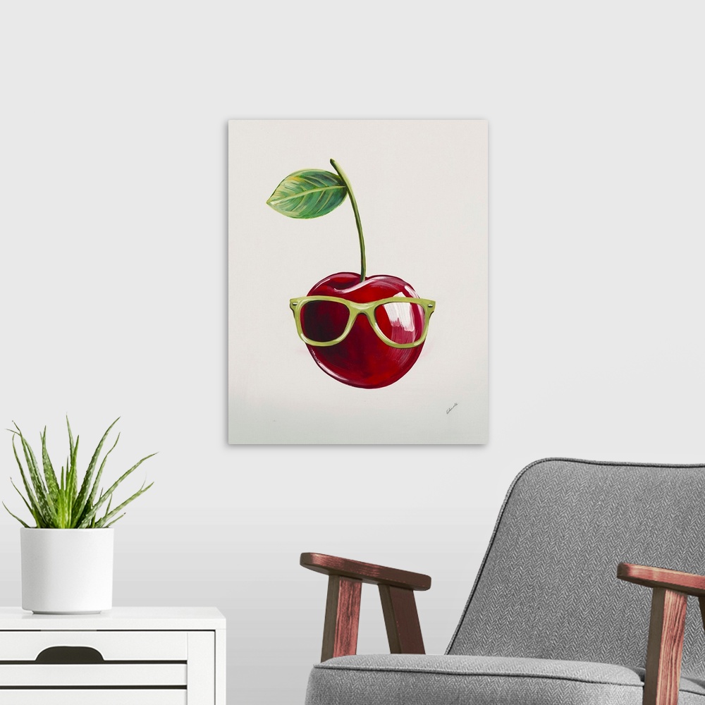 A modern room featuring Fashionable Fruit IV