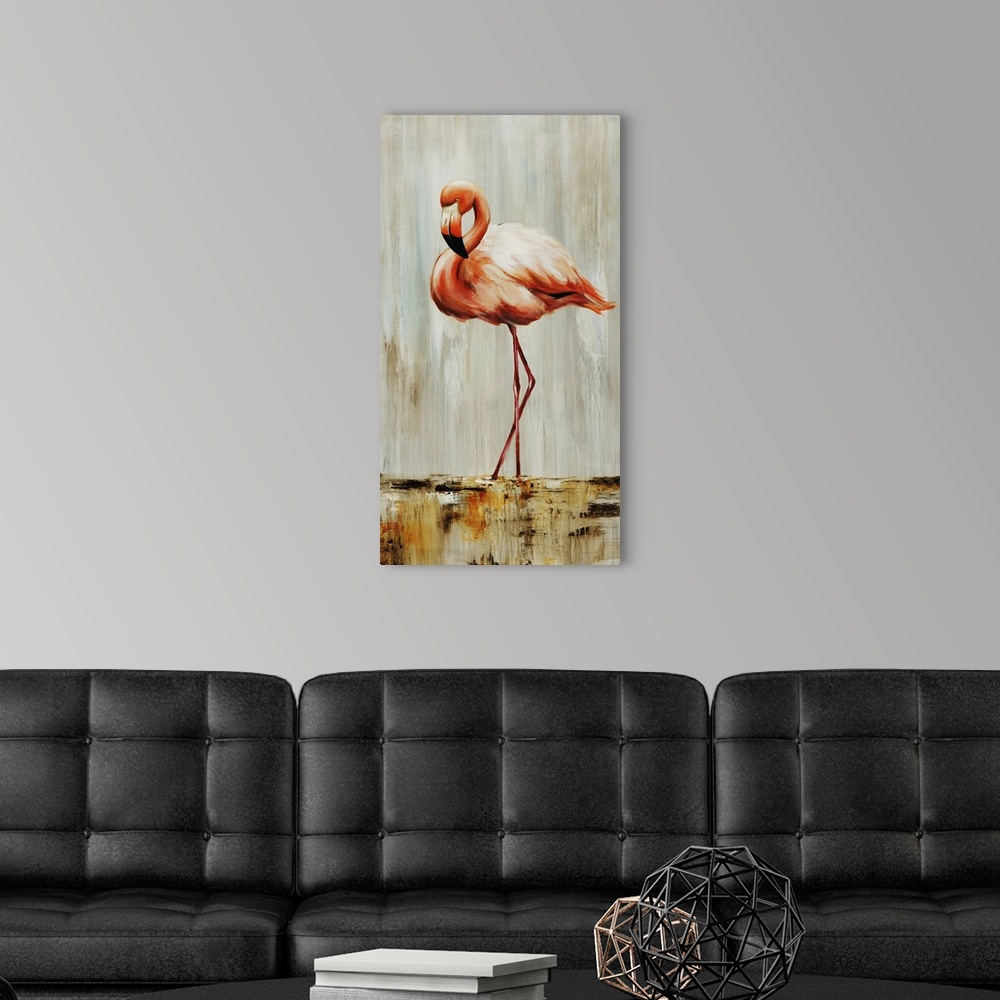 A modern room featuring Flamingo I