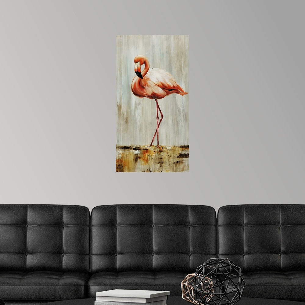 A modern room featuring Flamingo I