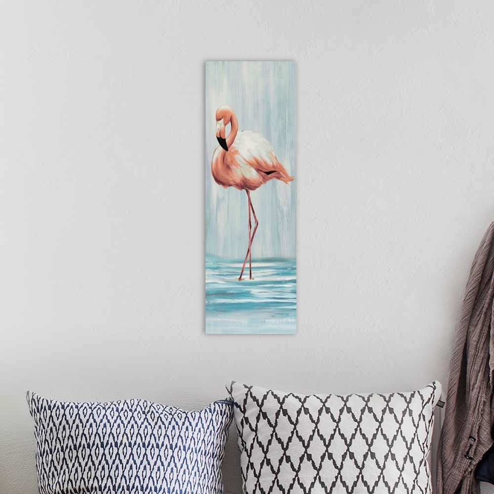 A bohemian room featuring Flamingo VI