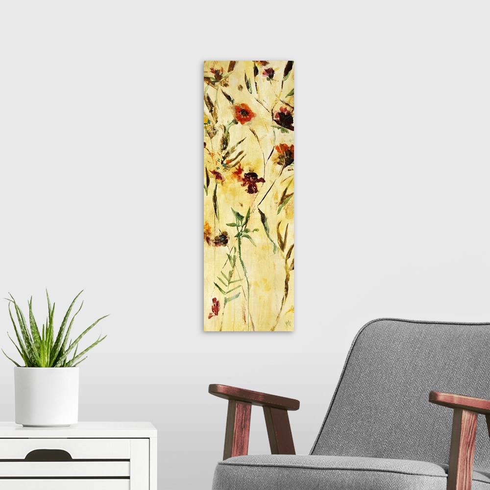 A modern room featuring Floral Halo III