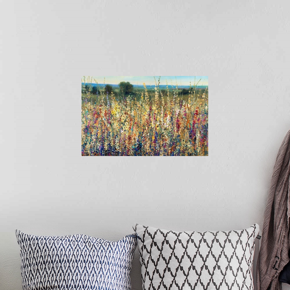 A bohemian room featuring Flowering Field