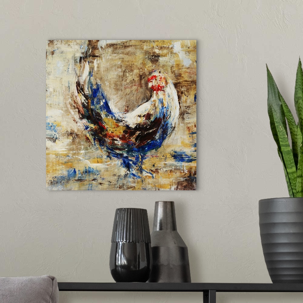 A modern room featuring Fowl Play II