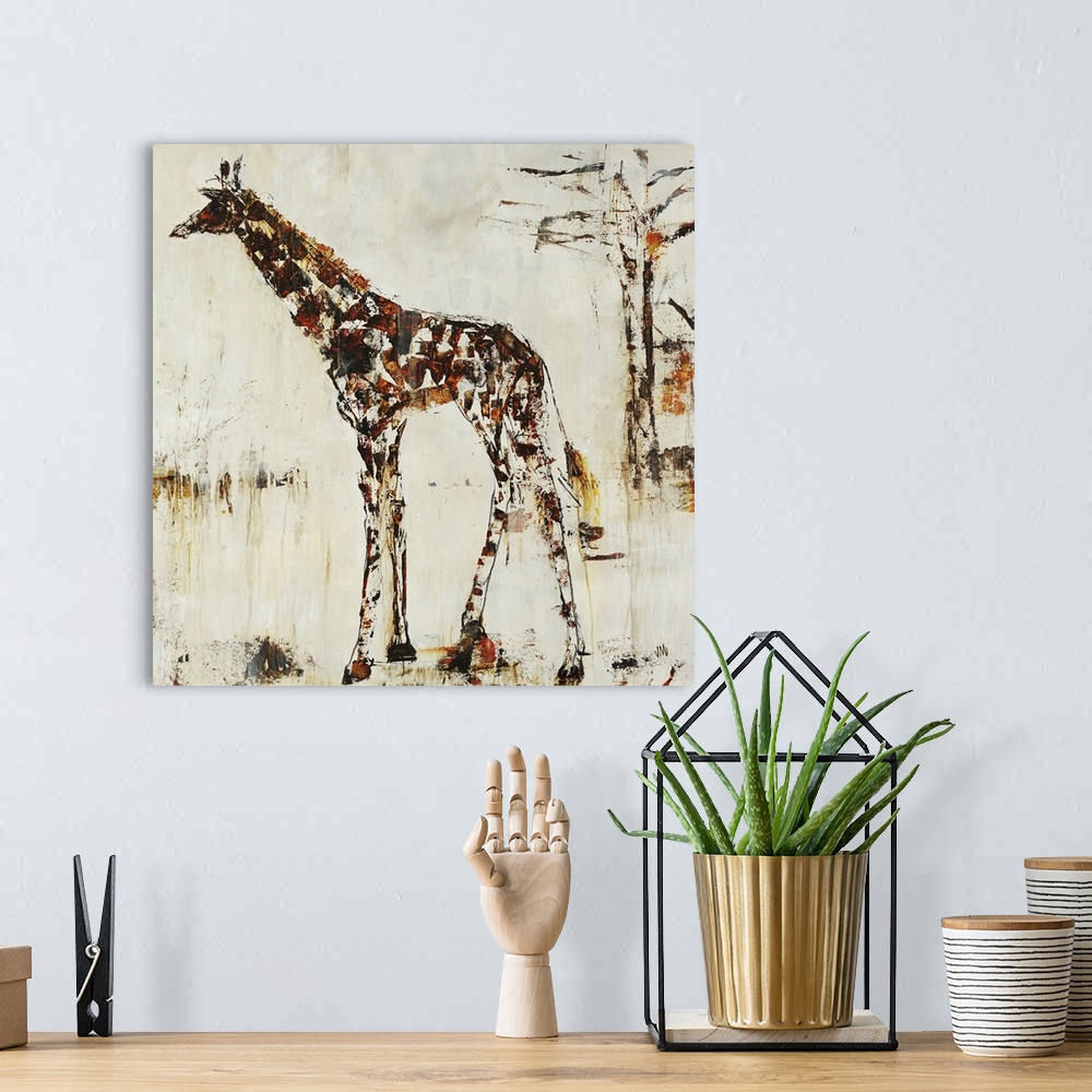 A bohemian room featuring Giraffe Attack