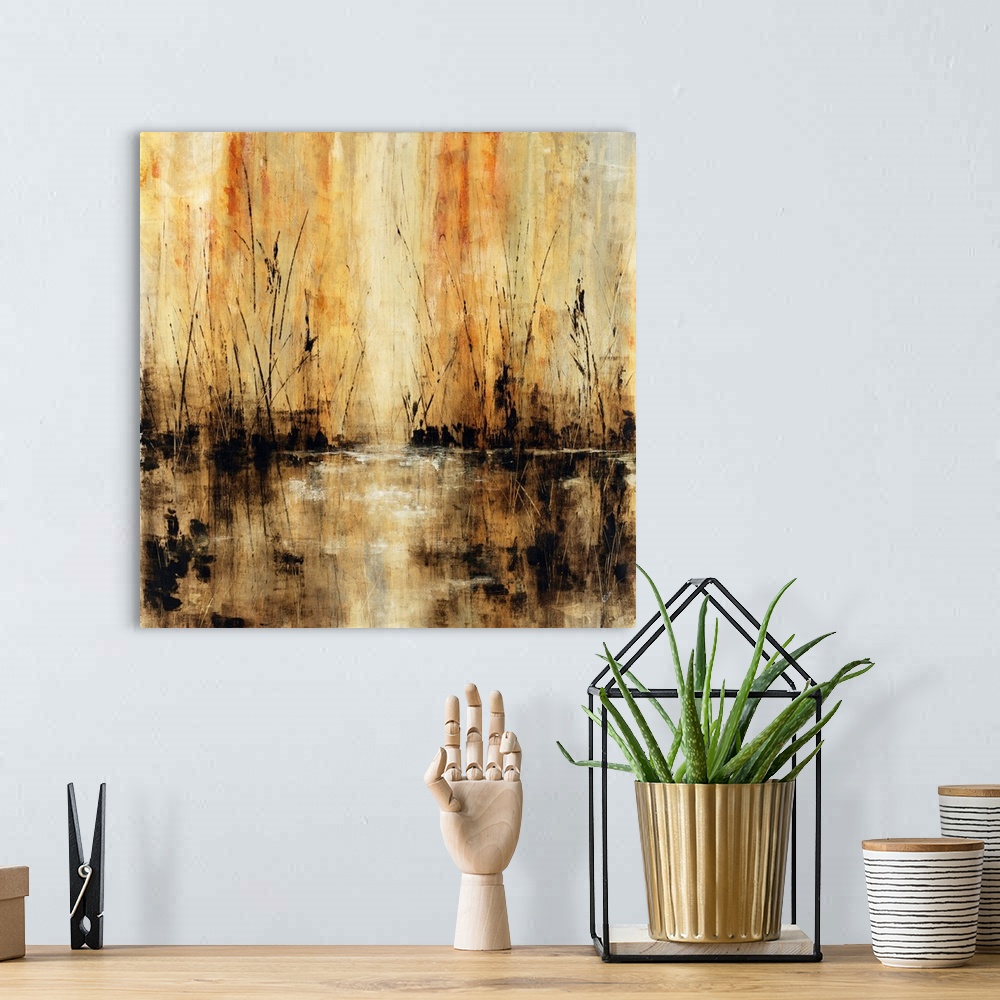 A bohemian room featuring Golden Pond Reeds