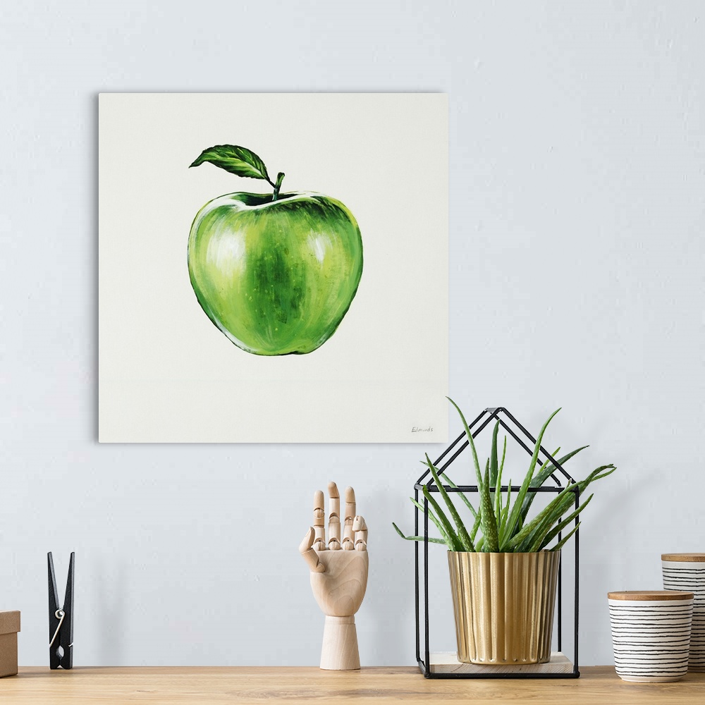 A bohemian room featuring Green Apple