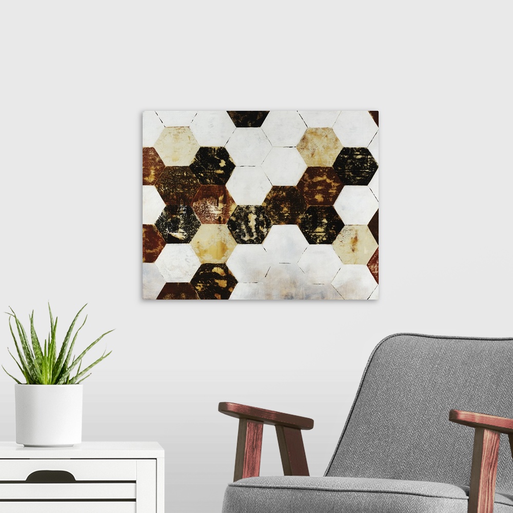A modern room featuring Honeycomb II