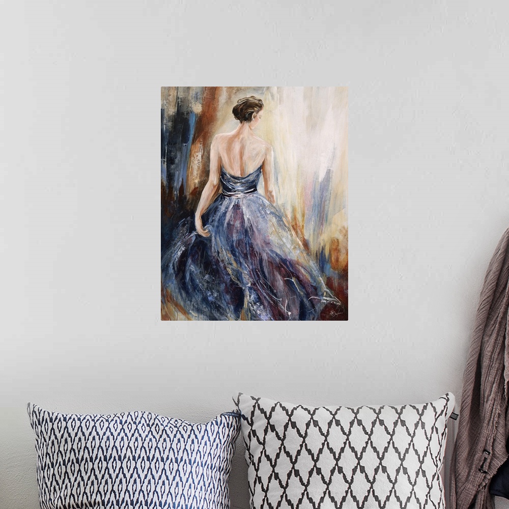 A bohemian room featuring Lady in Blue