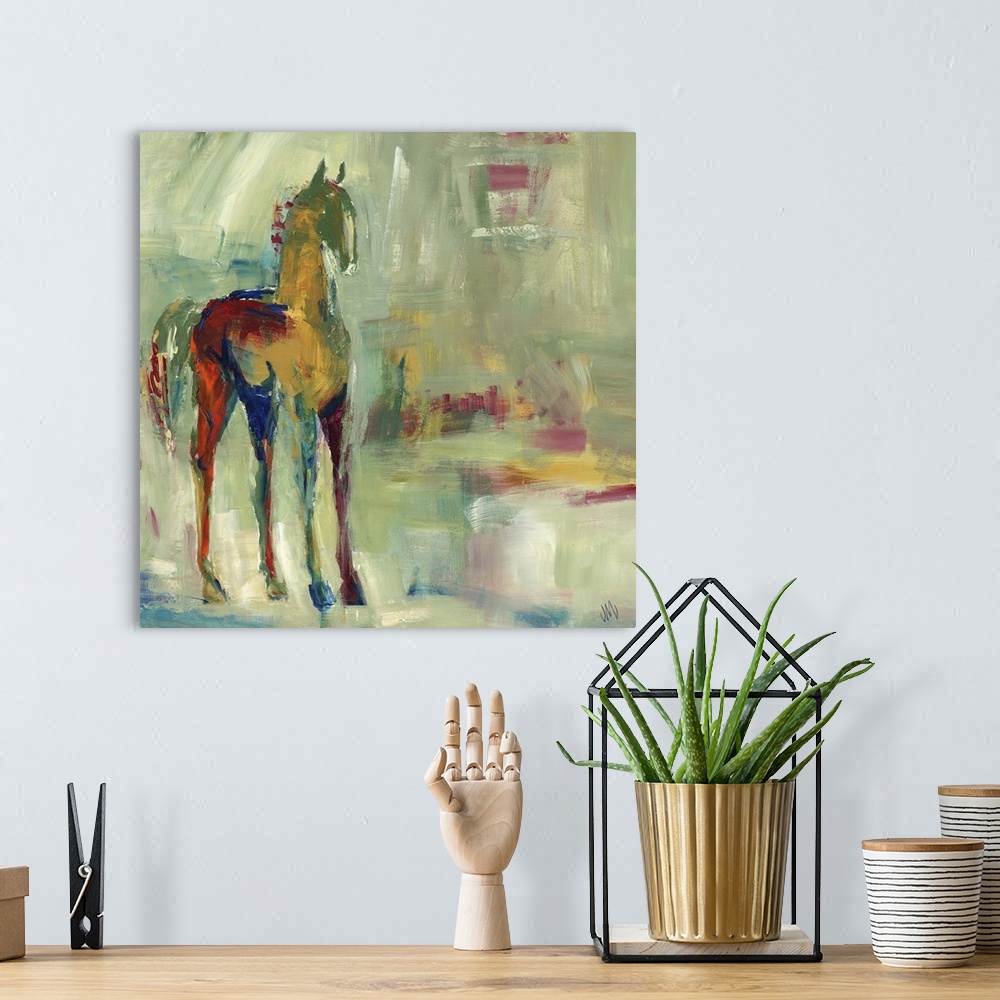 A bohemian room featuring Loose Reins II