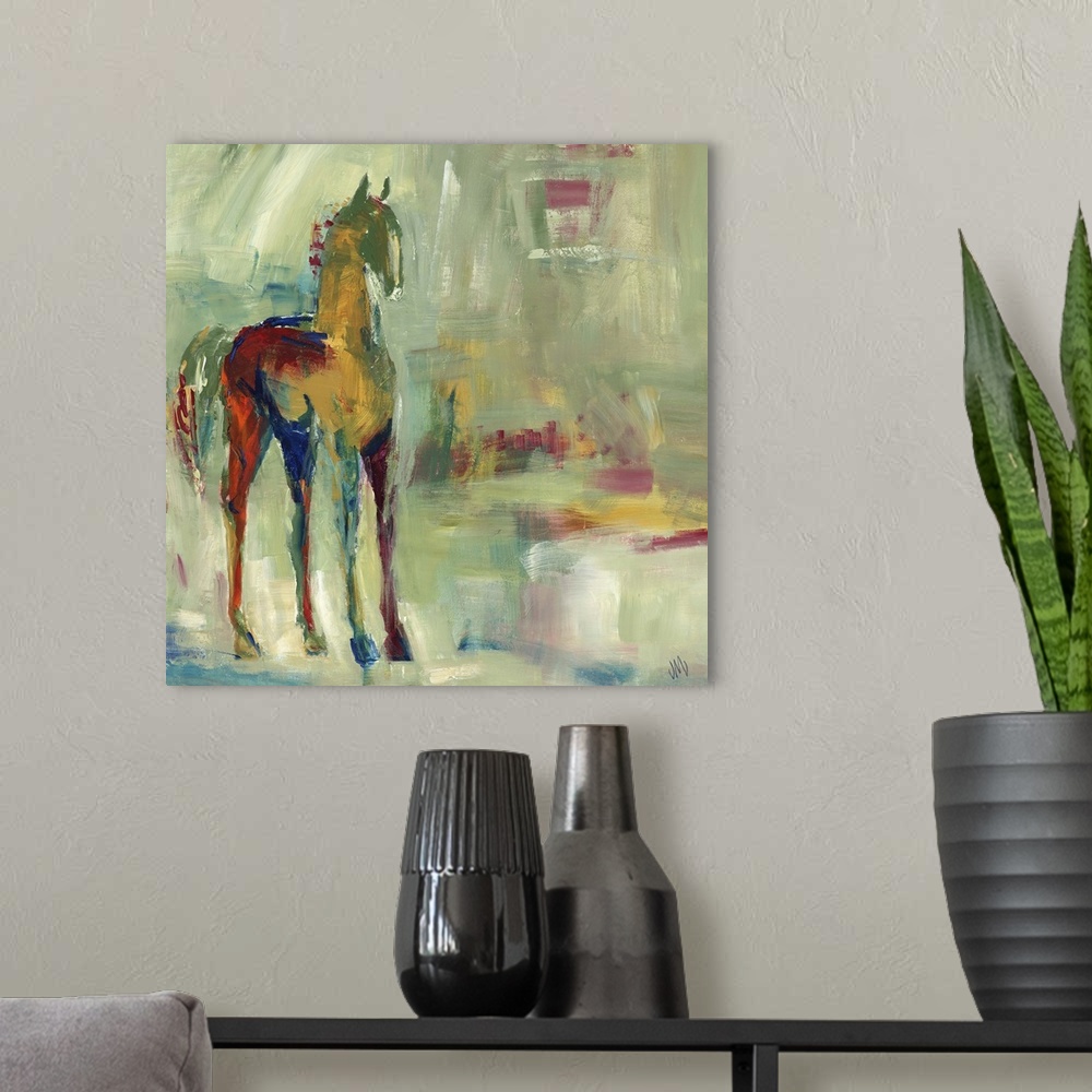 A modern room featuring Loose Reins II