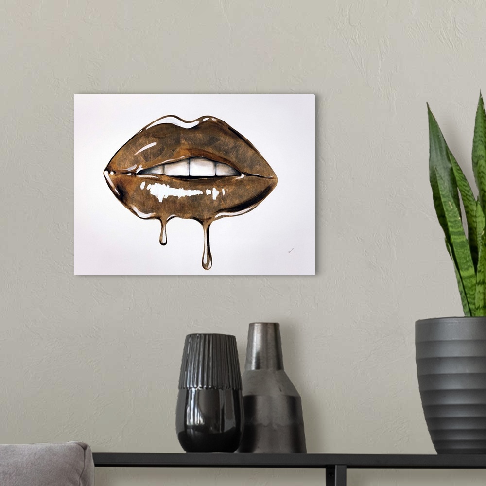 A modern room featuring Lush Lips