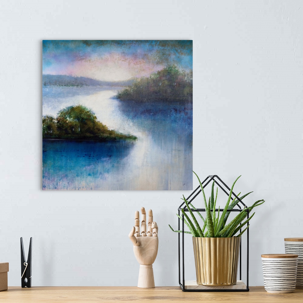 A bohemian room featuring Morning River