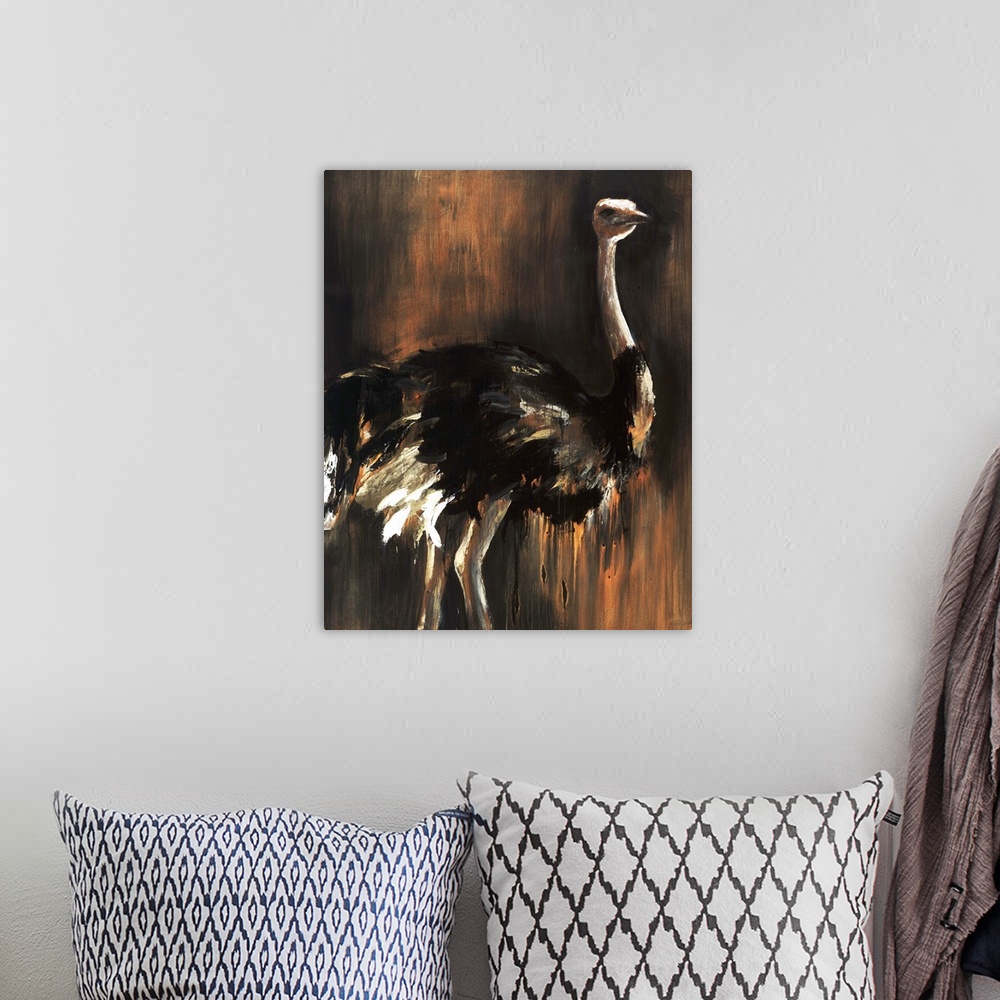 A bohemian room featuring Ostrich