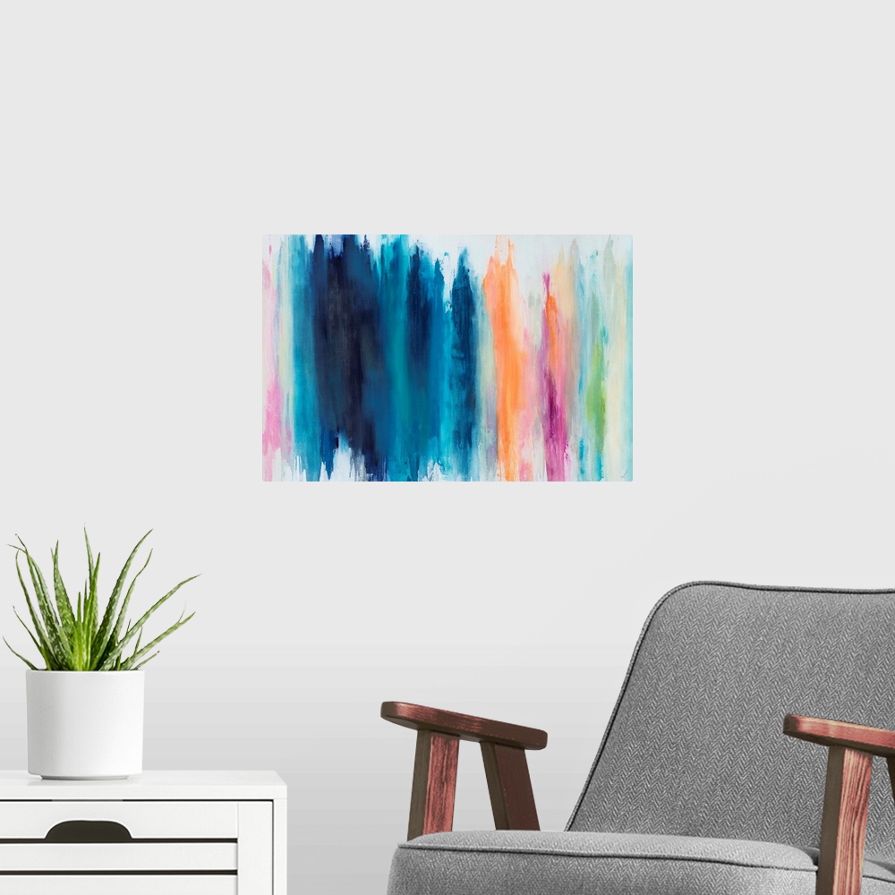 A modern room featuring Pastel Crayons