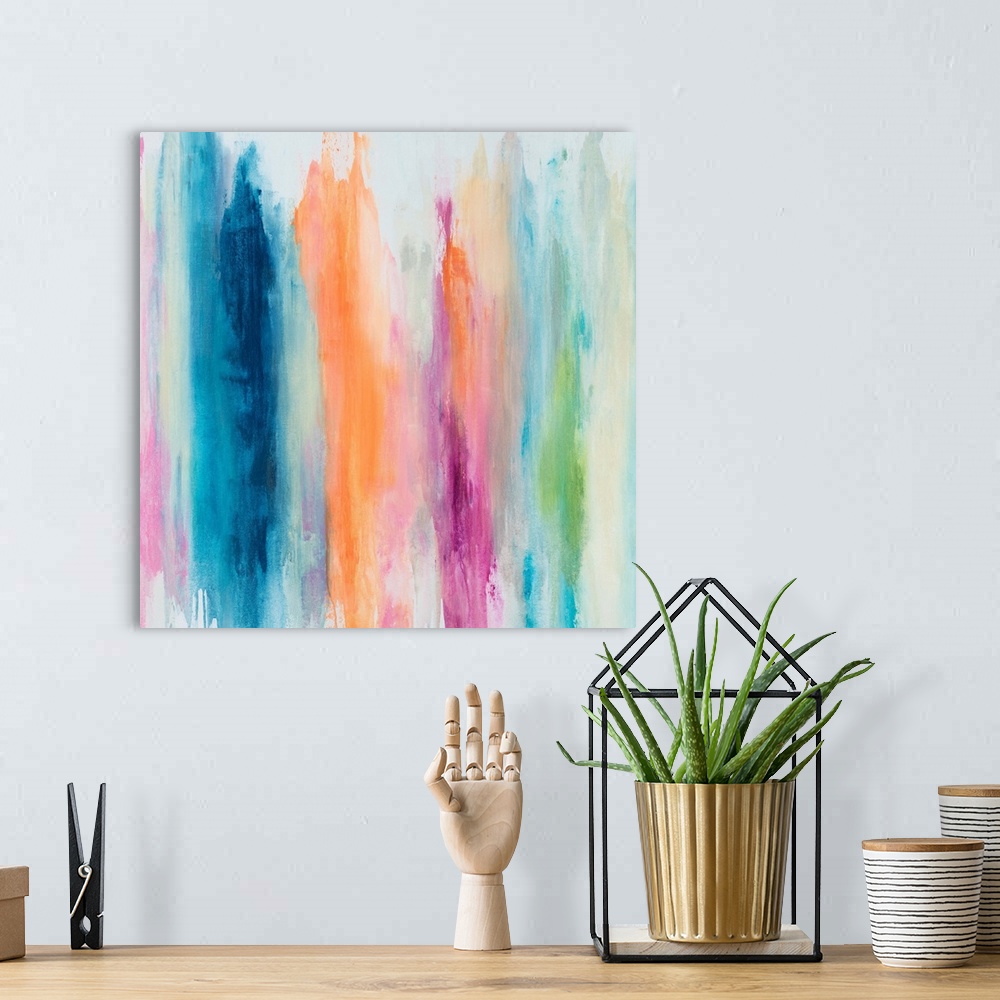 A bohemian room featuring Pastel Crayons II