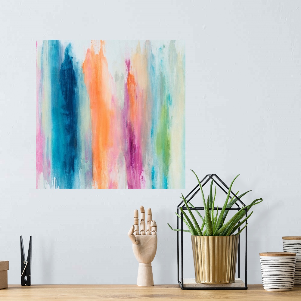 A bohemian room featuring Pastel Crayons II