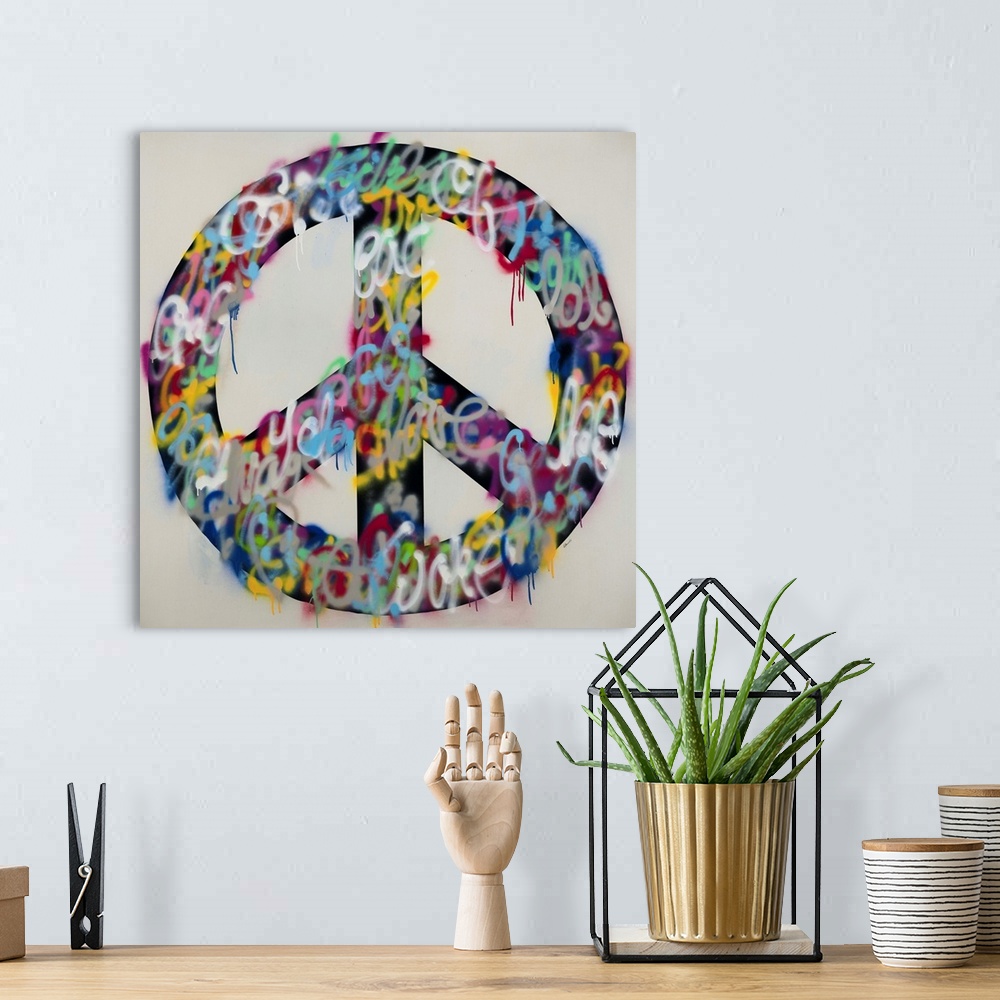 A bohemian room featuring Peace By Peace