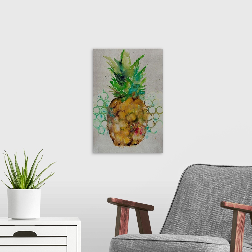 A modern room featuring Pineapple Rain