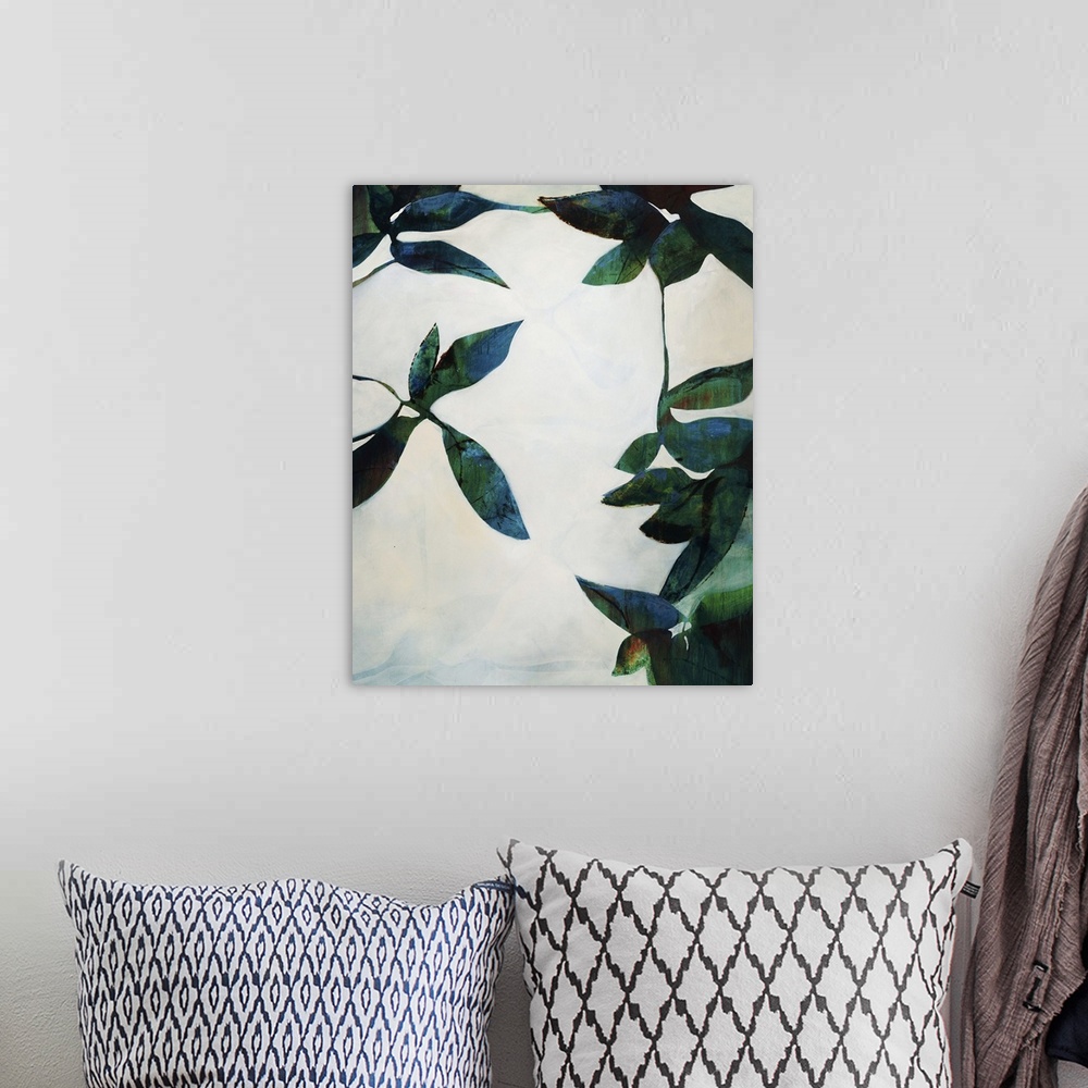 A bohemian room featuring Plant Pattern II