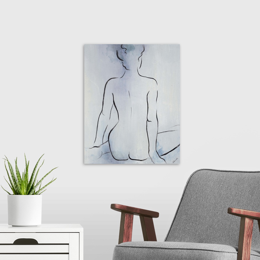 A modern room featuring Quiet Moment I