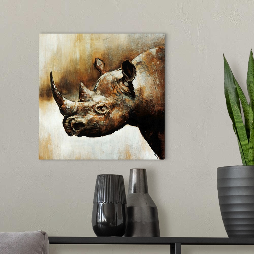 A modern room featuring Rhino