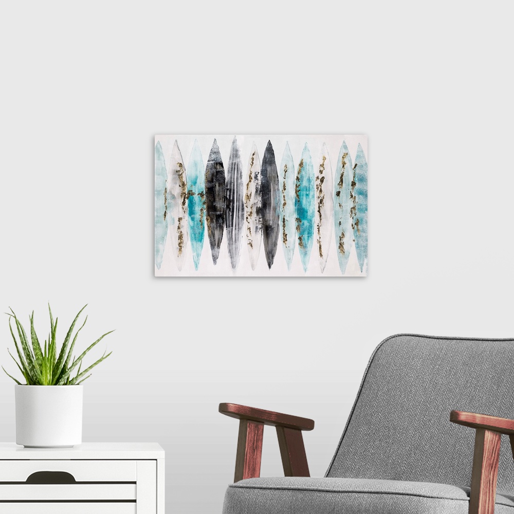 A modern room featuring Saltwater Taffy Pull I