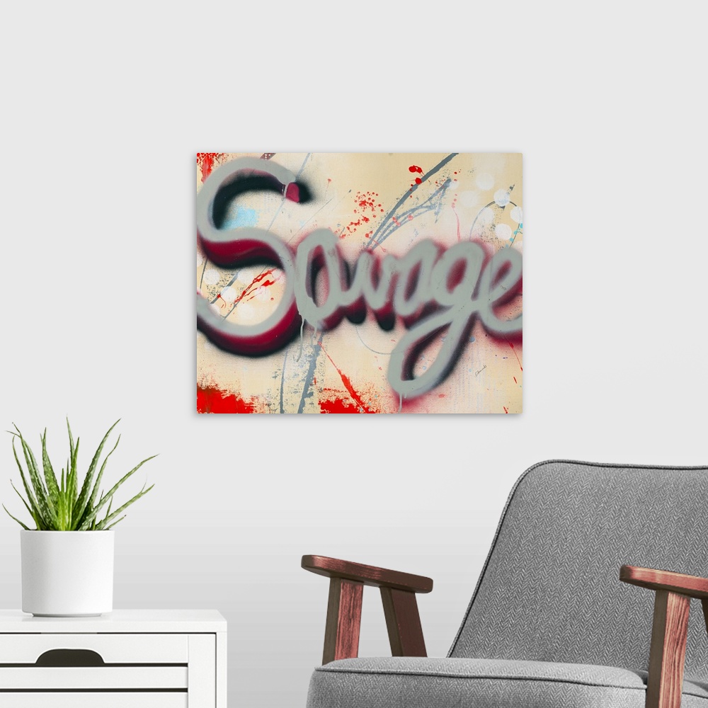 A modern room featuring Savage