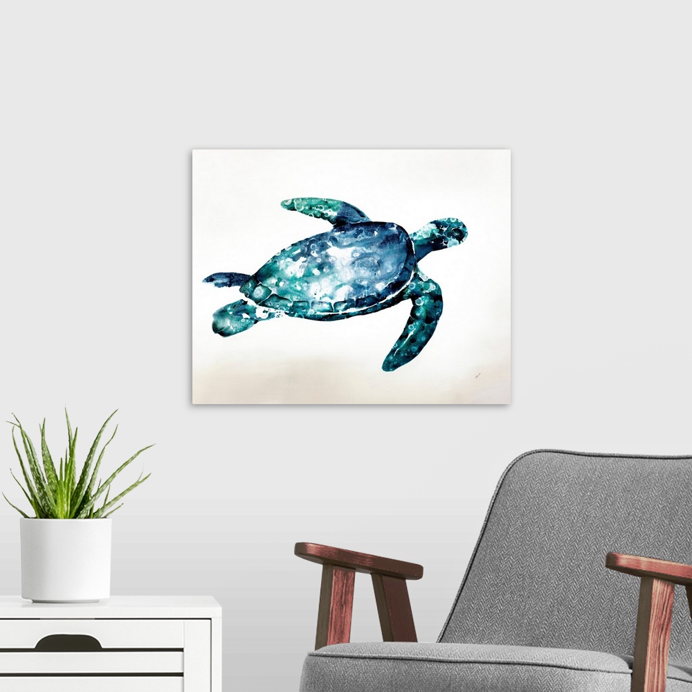 A modern room featuring Sea Turtle
