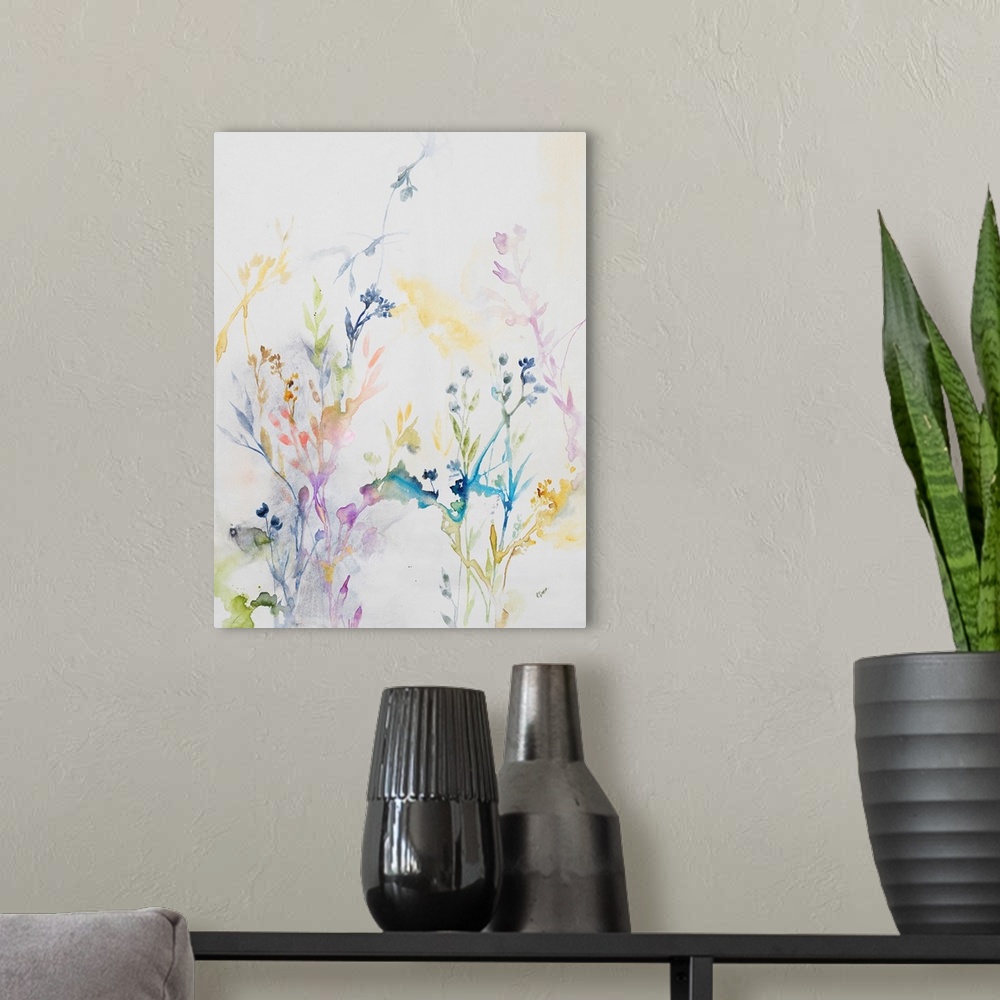 A modern room featuring Summertime Floral III