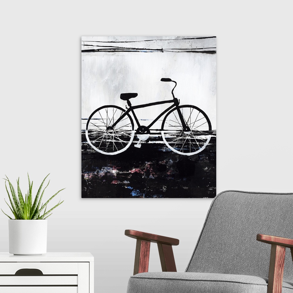 A modern room featuring Sunday Ride I