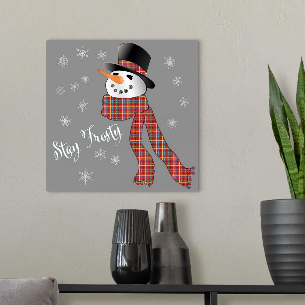 A modern room featuring Toasty Snowman VI