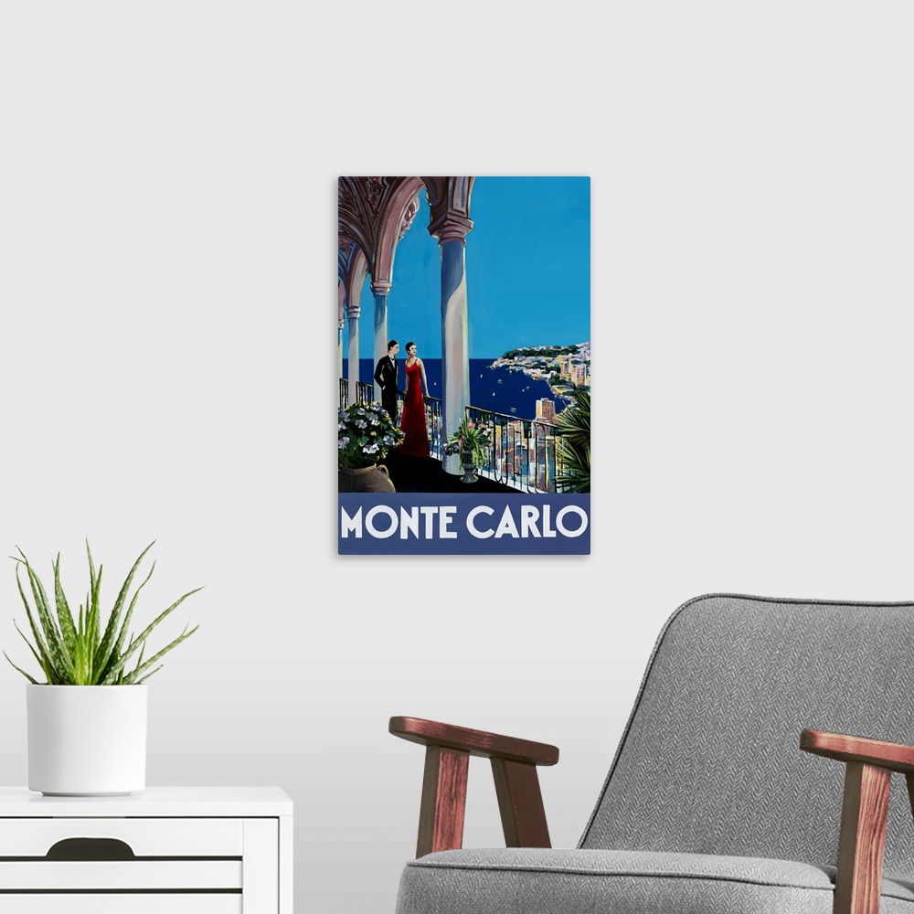 A modern room featuring Travel the World Monte Carlo