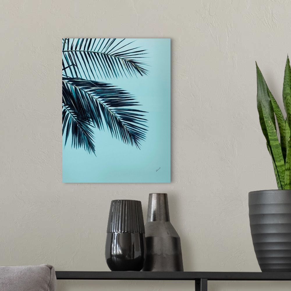 A modern room featuring Tropical Palms III
