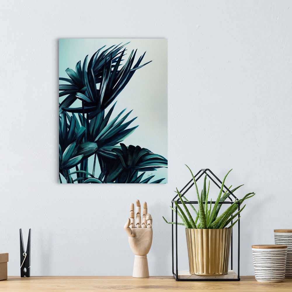 A bohemian room featuring Tropical Palms V