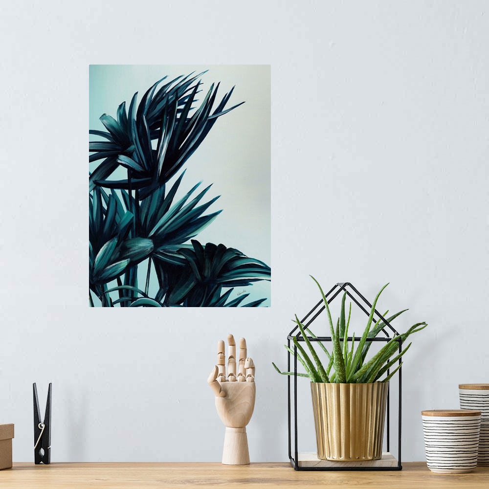 A bohemian room featuring Tropical Palms V