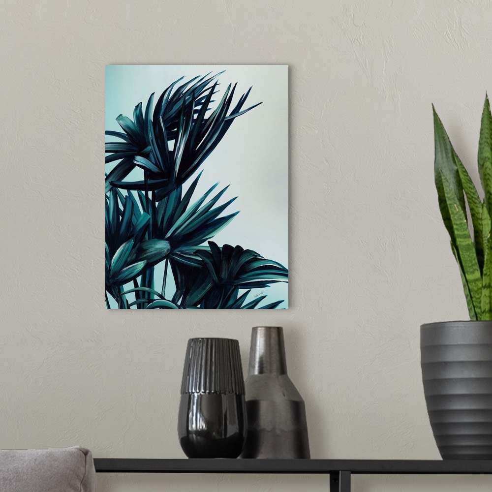 A modern room featuring Tropical Palms V