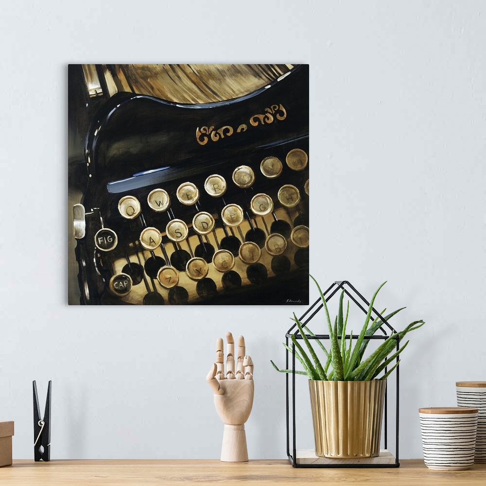 A bohemian room featuring Typewriter