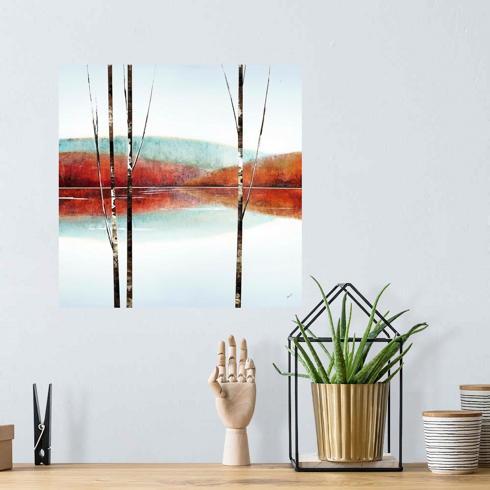 A bohemian room featuring Visiting Calm Waters I