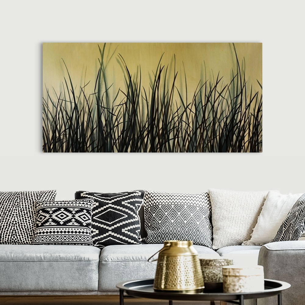A bohemian room featuring Wetland Brush