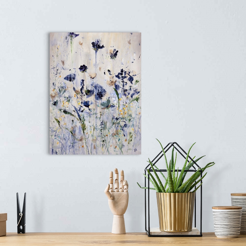 A bohemian room featuring Wildflowers for Free I