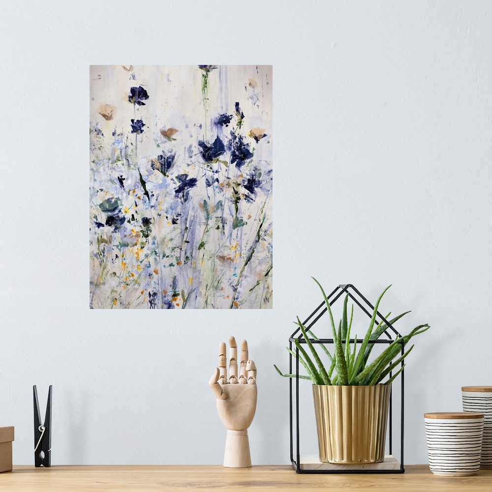 A bohemian room featuring Wildflowers for Free II