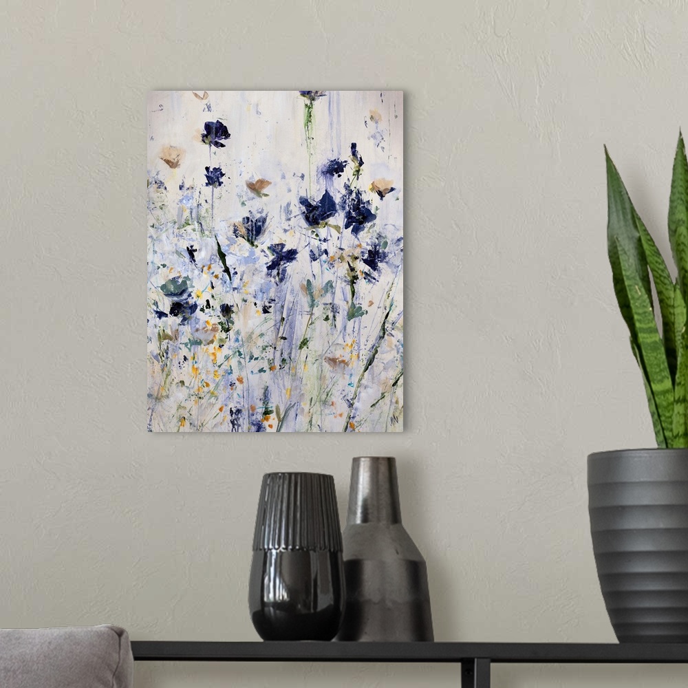 A modern room featuring Wildflowers for Free II