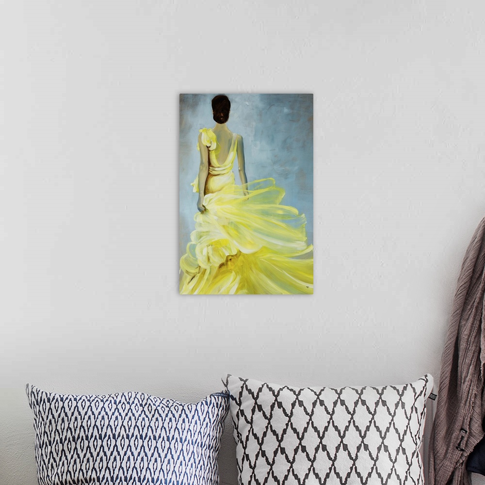 A bohemian room featuring Yellow Dress