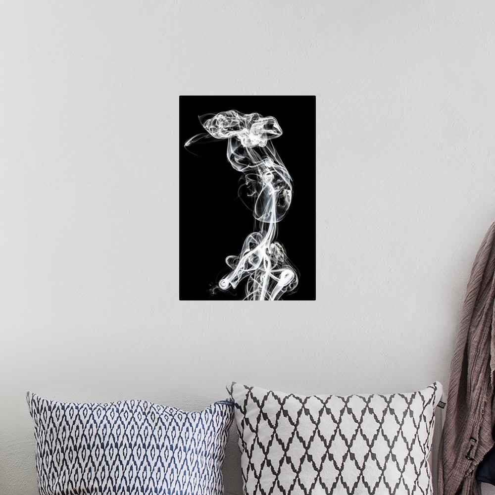 A bohemian room featuring Abstract Smoke Collection by Philippe Hugonnard