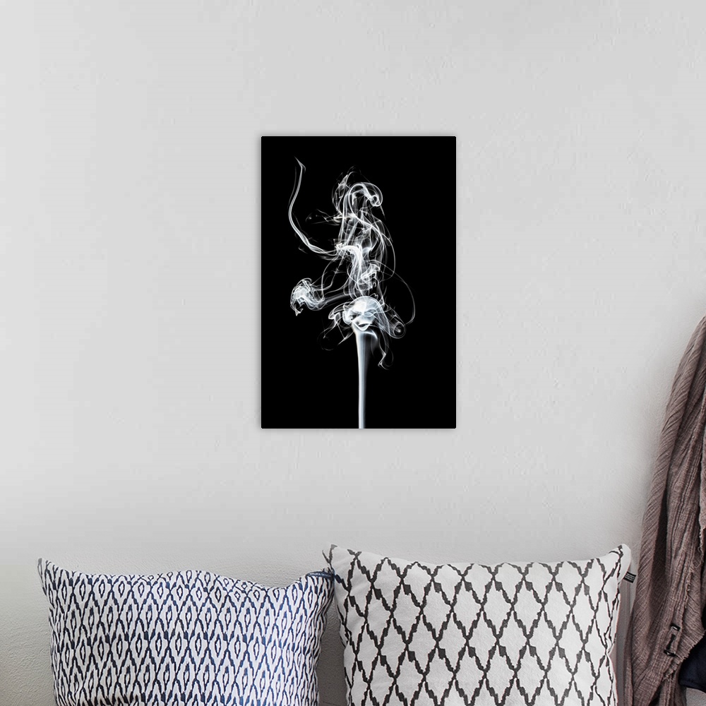 A bohemian room featuring Abstract Smoke Collection by Philippe Hugonnard